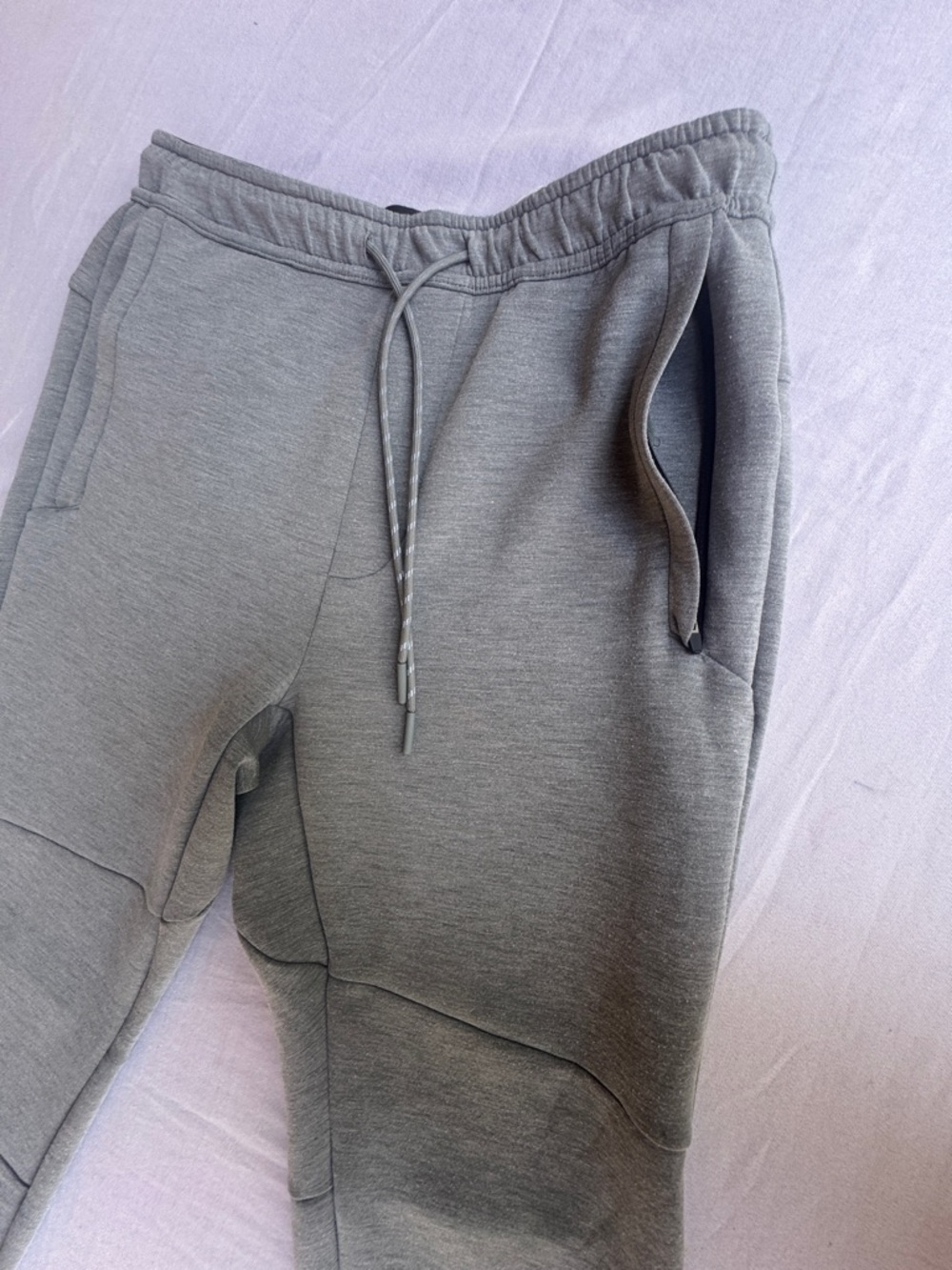 American Eagle Outfitters Black Elastic-Waist Sweatpants